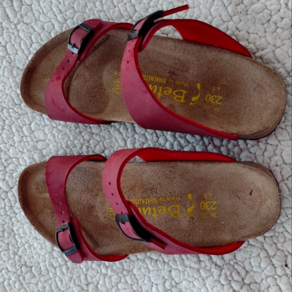 Red Betula Birkenstock, size 36